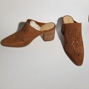 Ivanka Trump 'Dorth'‎ Laser-Cut Pointy Suede Mules